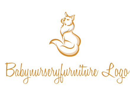 Persian cat pet logo