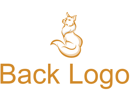 Persian cat pet logo