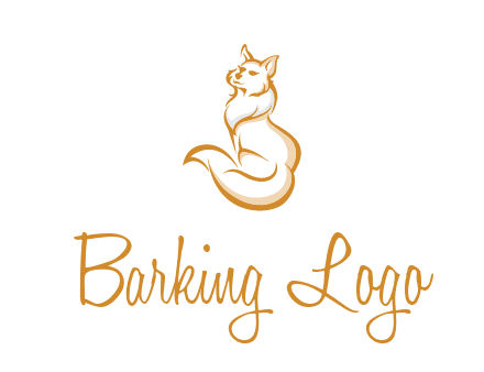 Persian cat pet logo