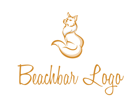 Persian cat pet logo