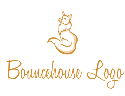 Persian cat pet logo
