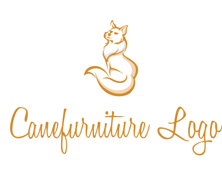 Persian cat pet logo