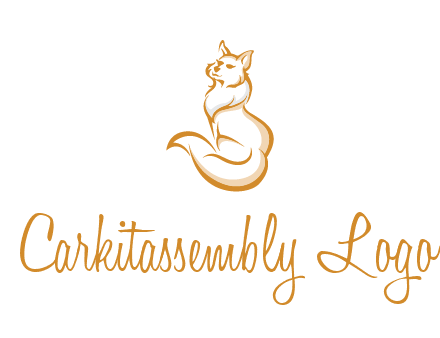 Persian cat pet logo