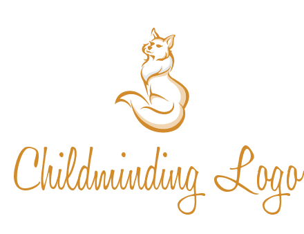 Persian cat pet logo