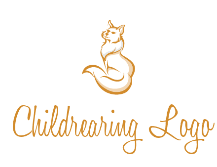 Persian cat pet logo