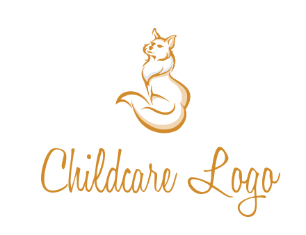 Persian cat pet logo