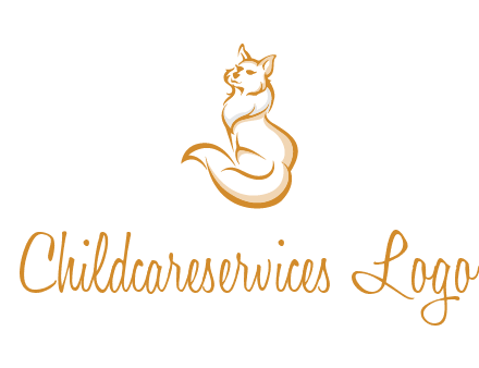 Persian cat pet logo