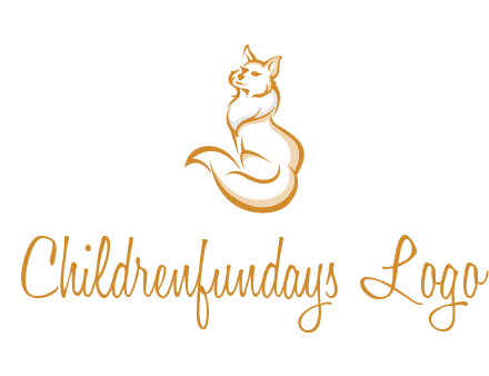 Persian cat pet logo
