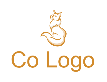 Persian cat pet logo