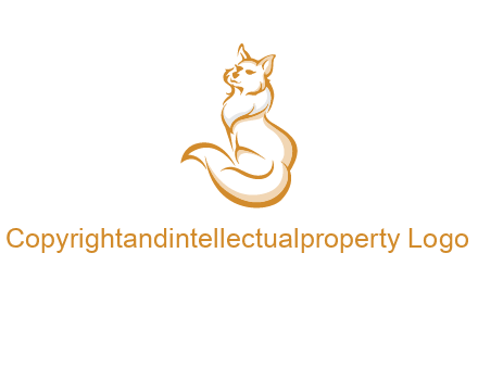 Persian cat pet logo