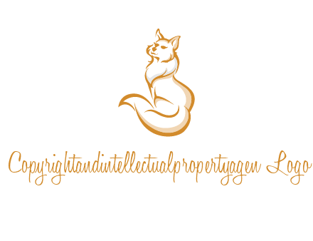 Persian cat pet logo