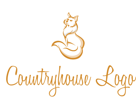 Persian cat pet logo