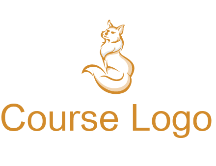 Persian cat pet logo