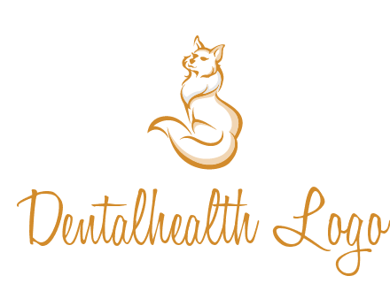 Persian cat pet logo
