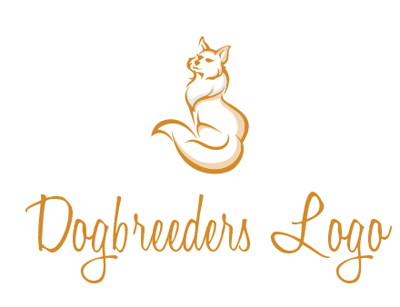 Persian cat pet logo