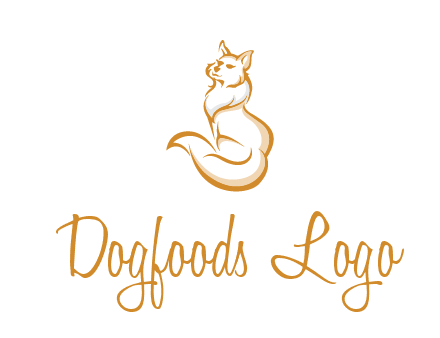 Persian cat pet logo