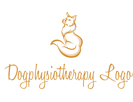 Persian cat pet logo