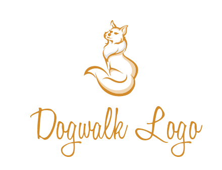 Persian cat pet logo