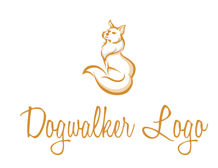 Persian cat pet logo