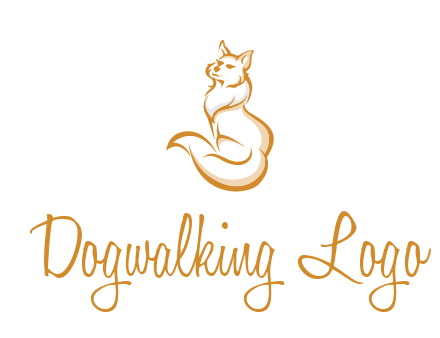 Persian cat pet logo
