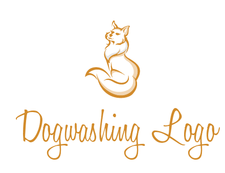 Persian cat pet logo