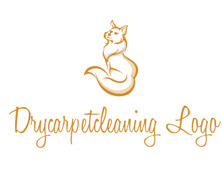 Persian cat pet logo