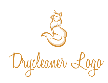 Persian cat pet logo