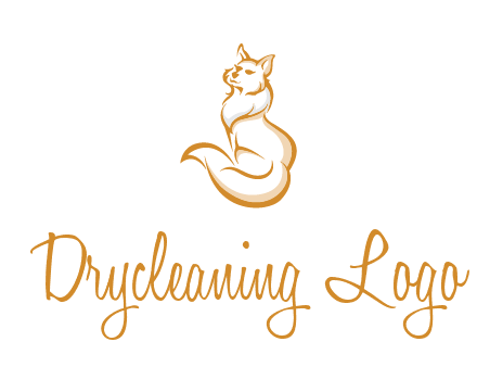Persian cat pet logo