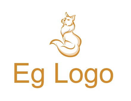 Persian cat pet logo