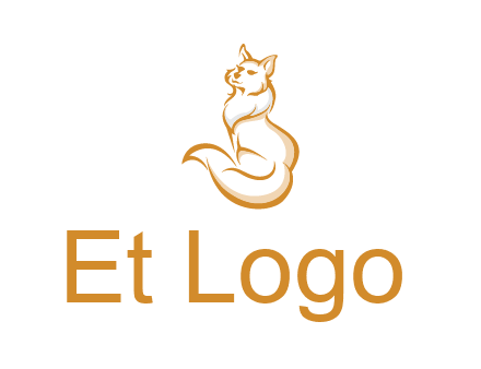 Persian cat pet logo