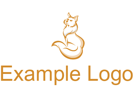 Persian cat pet logo