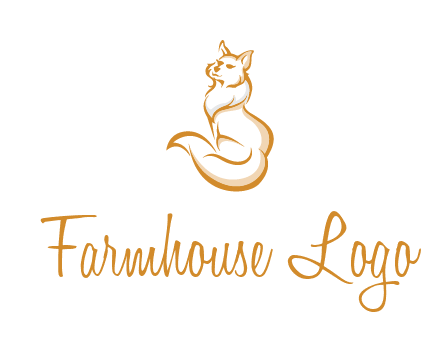 Persian cat pet logo