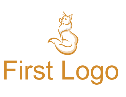 Persian cat pet logo