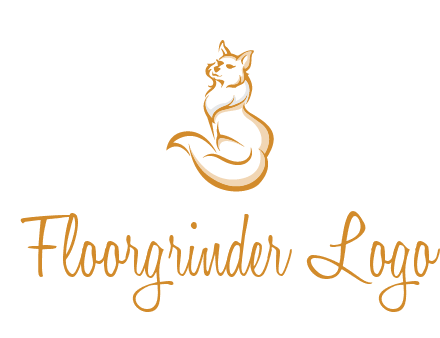 Persian cat pet logo