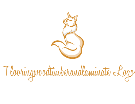 Persian cat pet logo