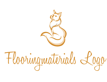 Persian cat pet logo