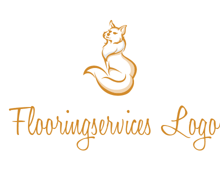 Persian cat pet logo