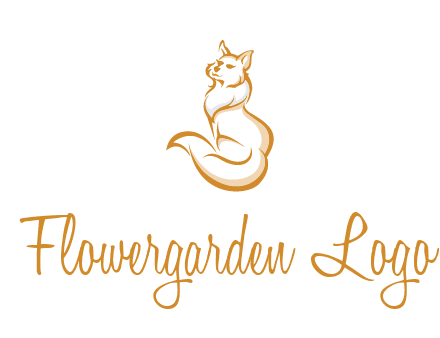 Persian cat pet logo