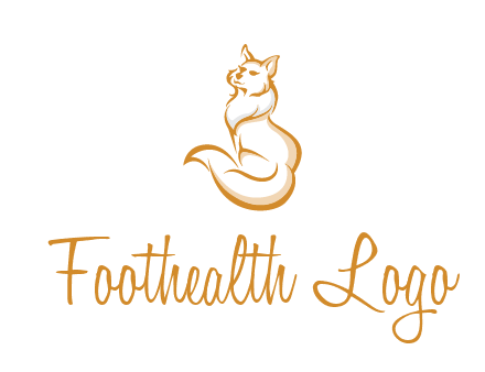 Persian cat pet logo