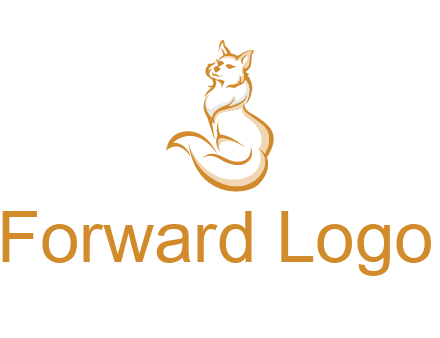 Persian cat pet logo