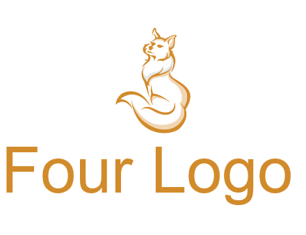 Persian cat pet logo