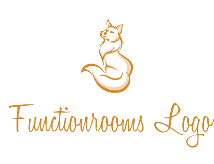 Persian cat pet logo