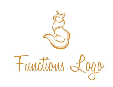 Persian cat pet logo