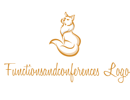 Persian cat pet logo
