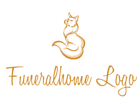 Persian cat pet logo