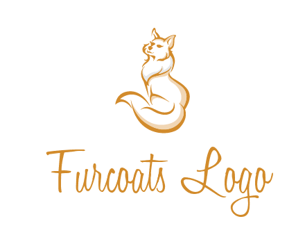 Persian cat pet logo