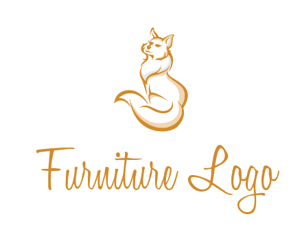 Persian cat pet logo