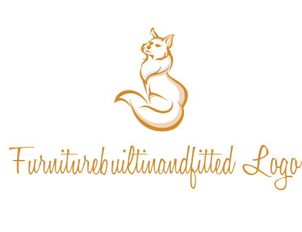Persian cat pet logo
