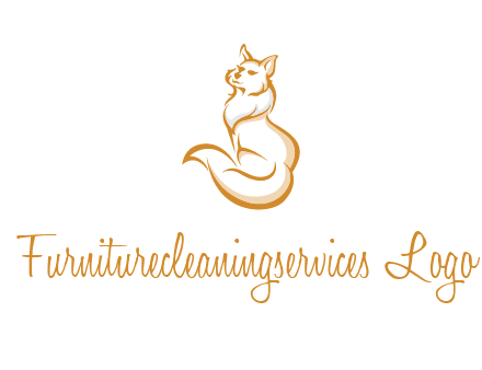 Persian cat pet logo