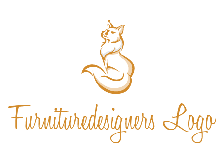 Persian cat pet logo